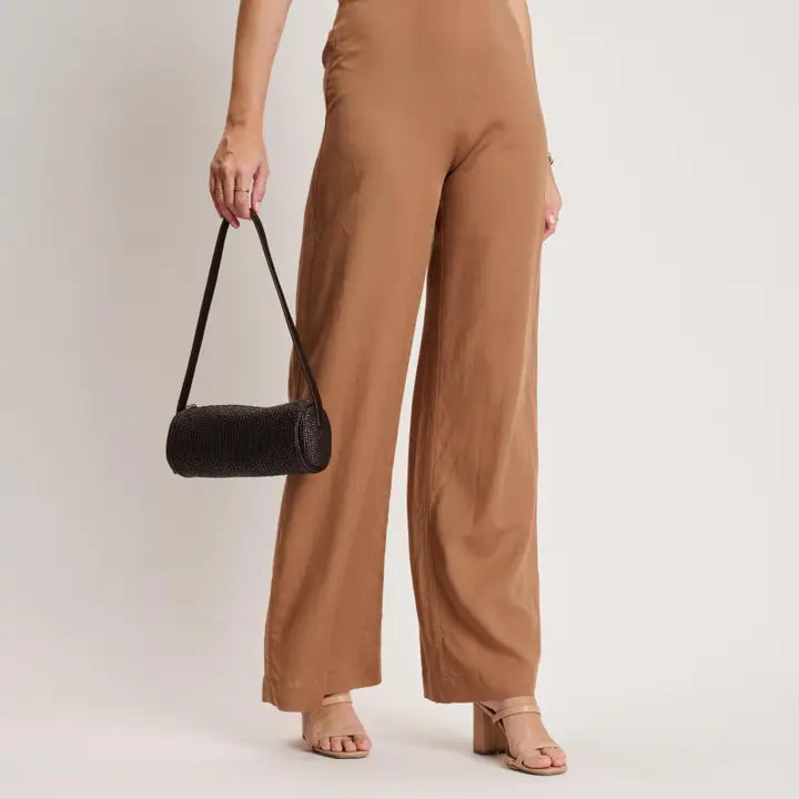 Mila - Straw Bag Chocolate