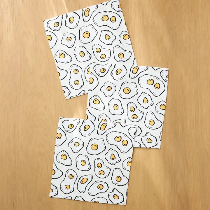 Sunny Side Eggs Dishcloth Set
