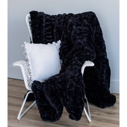 Jaguar Black Minky Blanket Chic Collection
