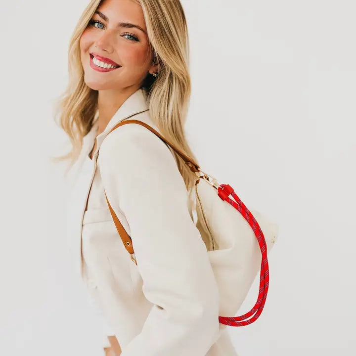 Cosette Canvas Shoulder Bag(Cream)