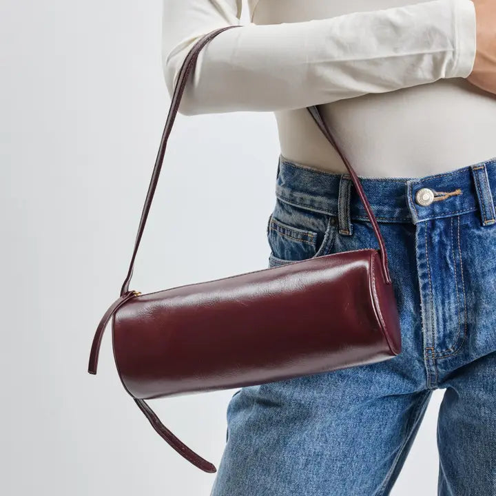 Mila Shoulder Bag -Wine