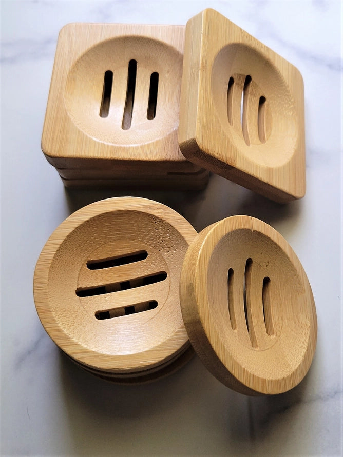 Bamboo Shower Steamer Tray/Square