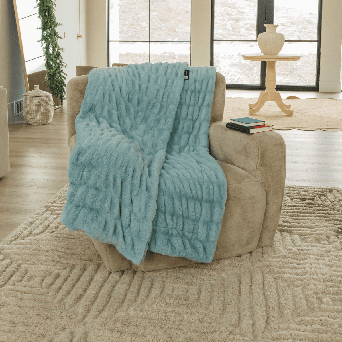 Glacier Glide Minky Blanket Chic Collection