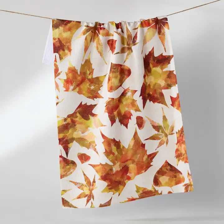 Painted Fall Tea Towel