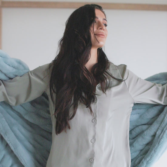 Glacier Glide Minky Blanket Chic Collection