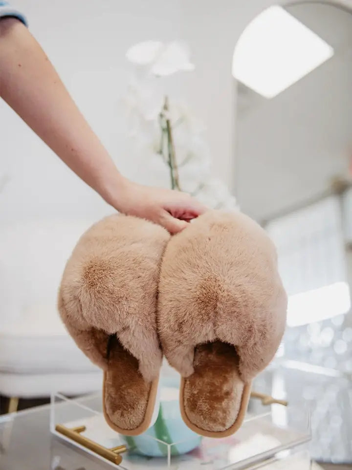 Tan Slippers