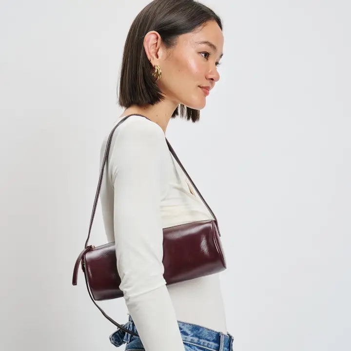 Mila Shoulder Bag -Wine