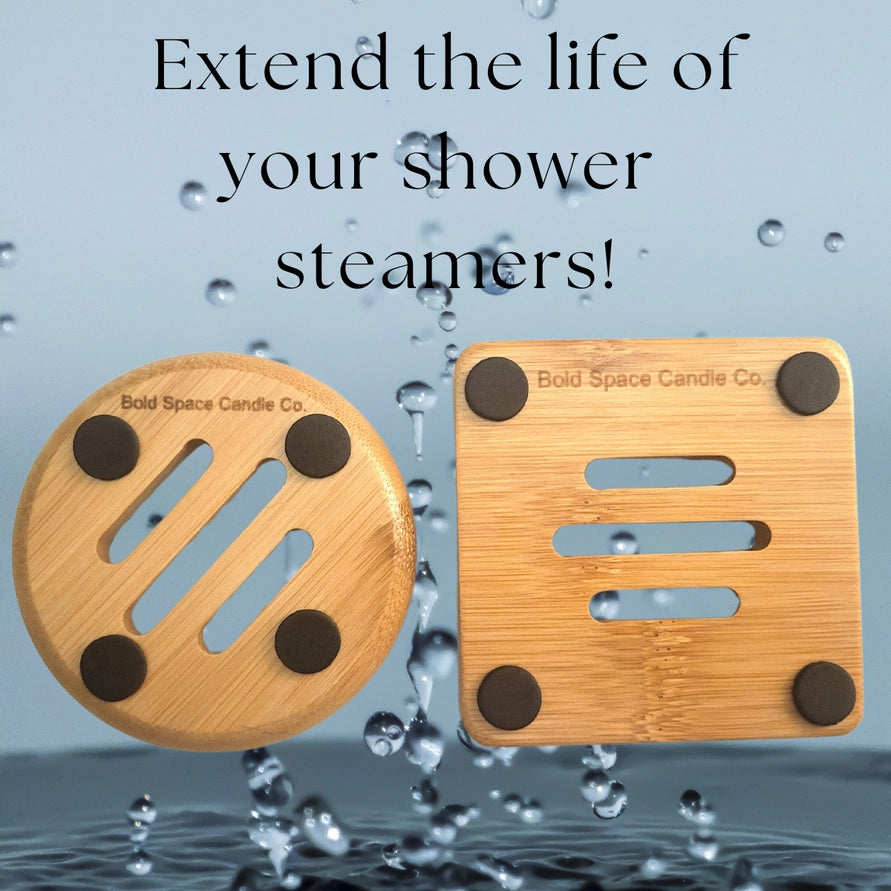 Bamboo Shower Steamer Tray/Square
