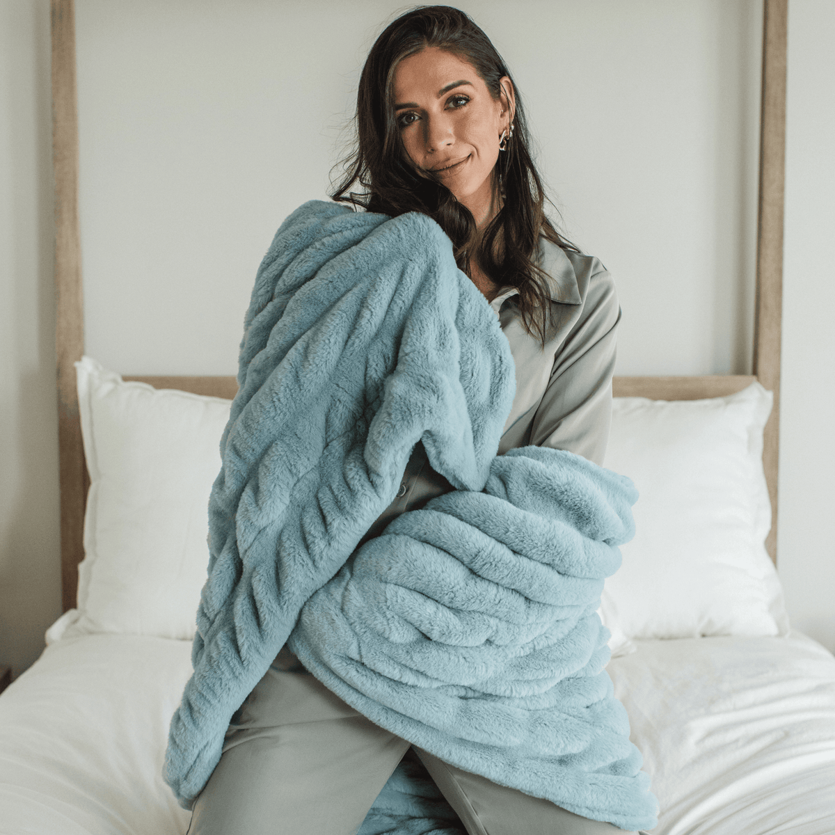 Glacier Glide Minky Blanket Chic Collection