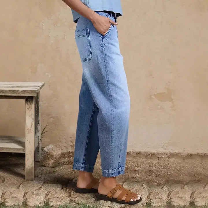 Denim Cropped Pants