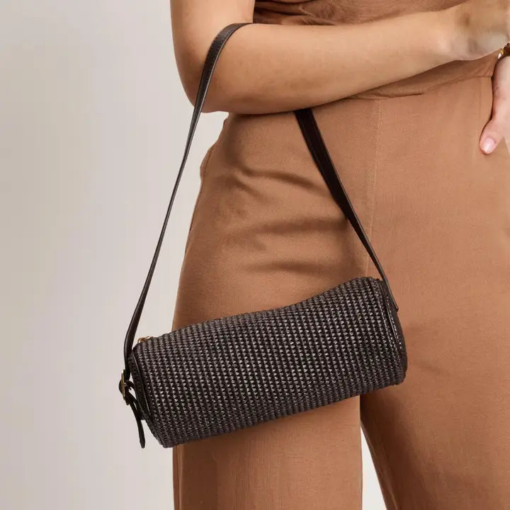 Mila - Straw Bag Chocolate