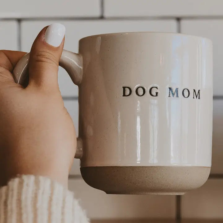 Dog Mom Stoneware Coffee Mug