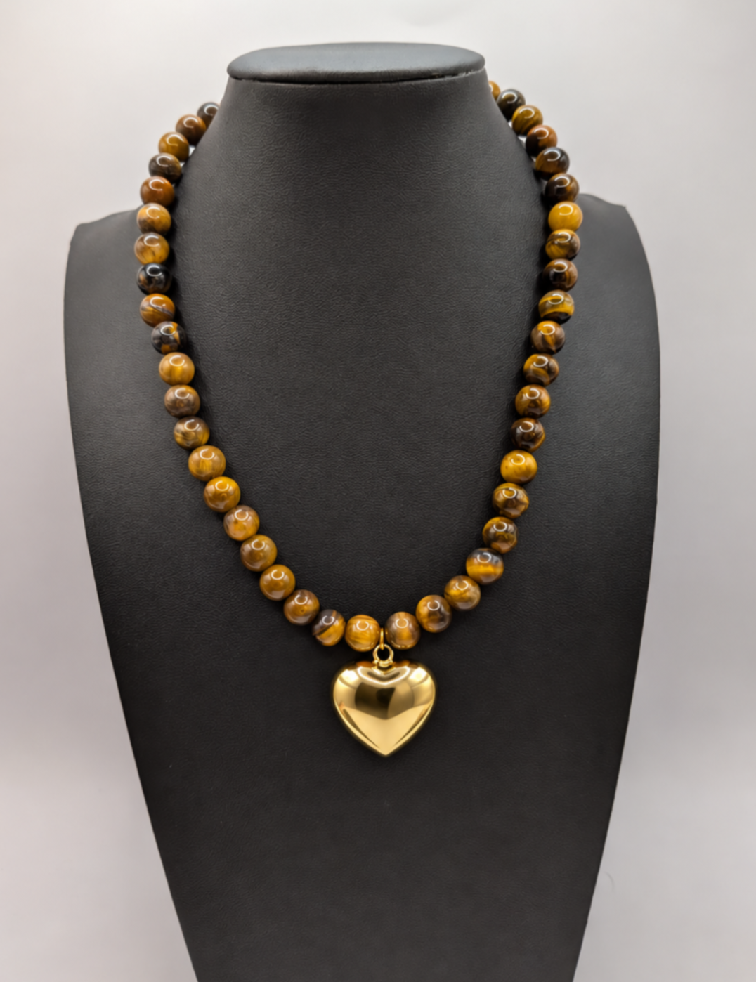 Amber Glow Heart Necklace