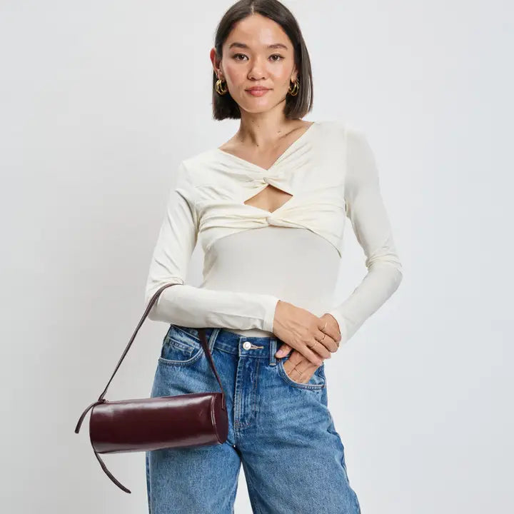 Mila Shoulder Bag -Wine