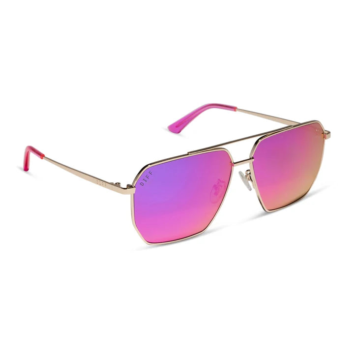 Berkely Gold & Pink Rush Mirror