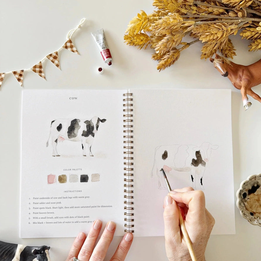 Farm Watercolor Workbook- Emily Lex Studio