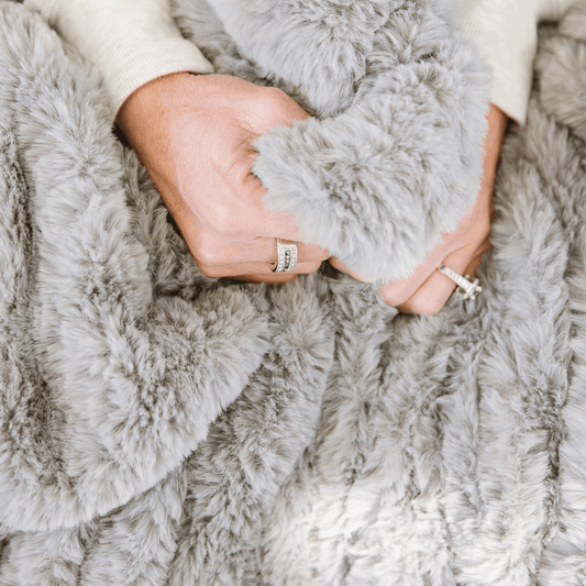 Ash Gray Minky Blanket Posh Collection