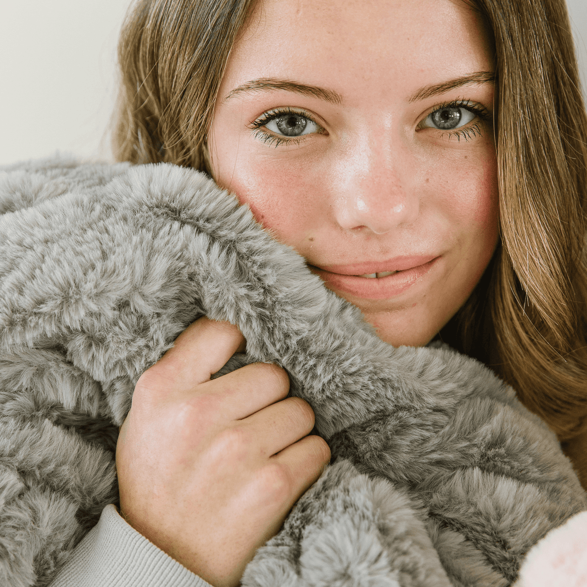 Ash Gray Minky Blanket Posh Collection