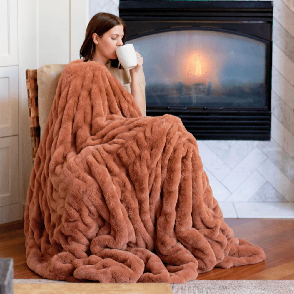 Copper Minky Blanket Chic Collection