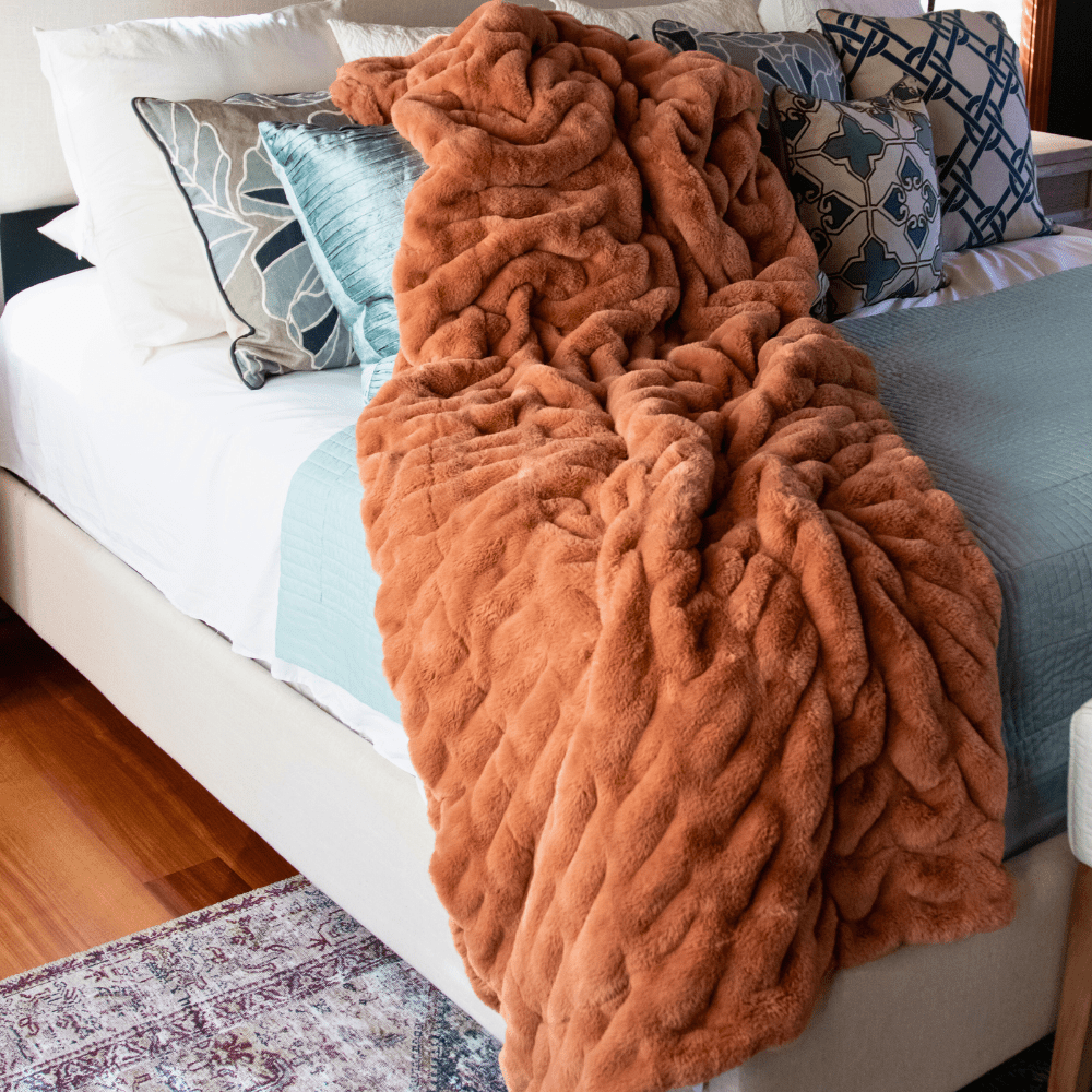 Copper Minky Blanket Chic Collection