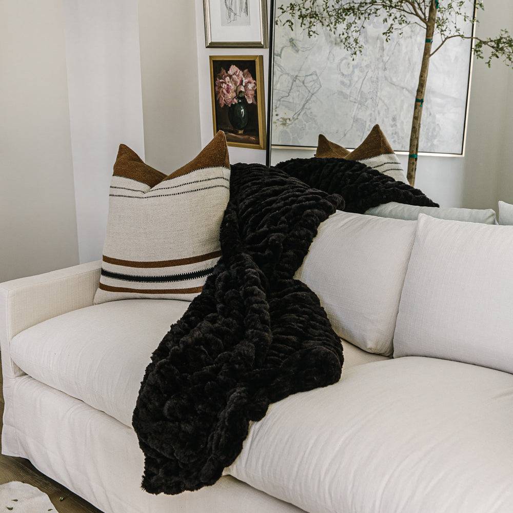 Jaguar Black Minky Blanket Chic Collection
