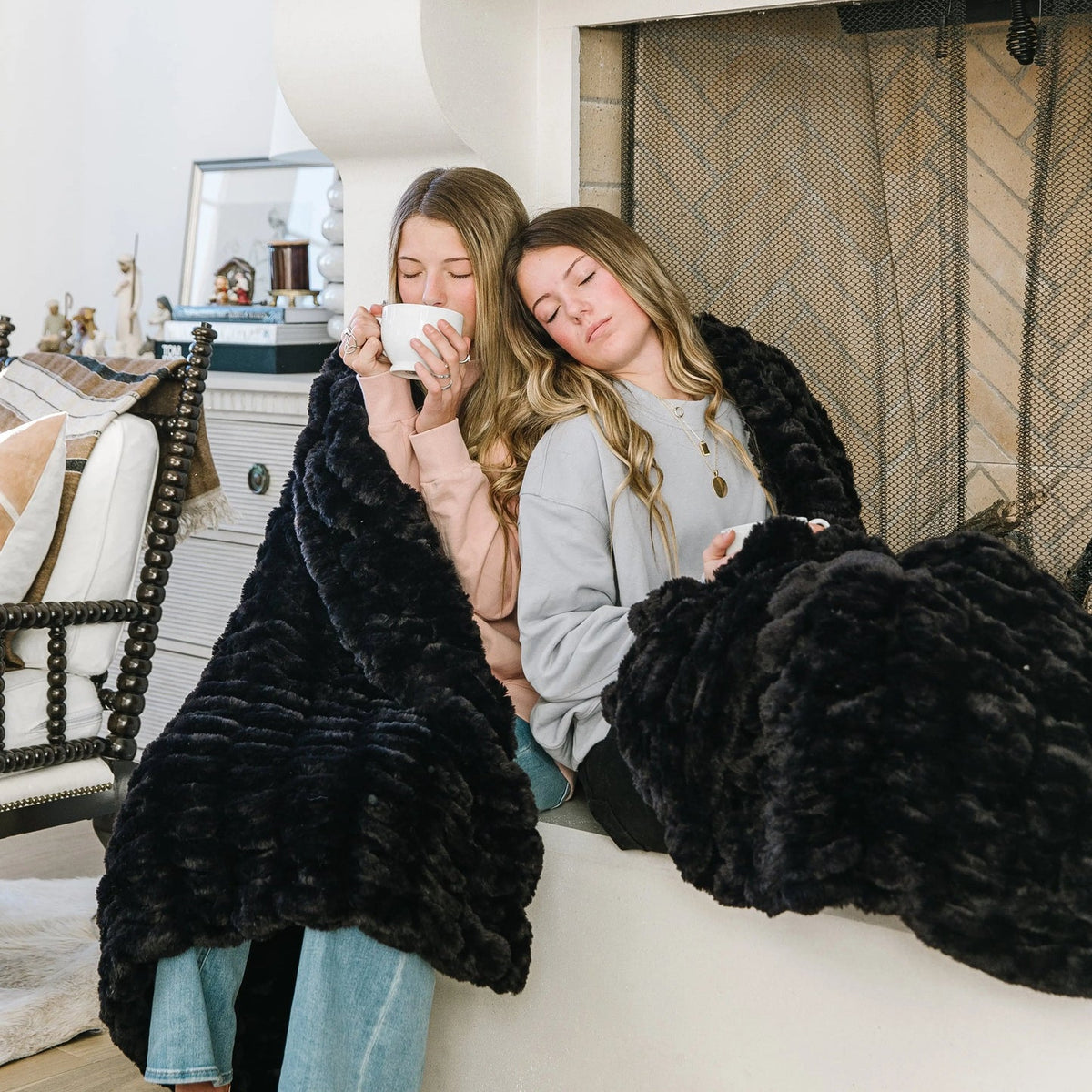 Jaguar Black Minky Blanket Chic Collection