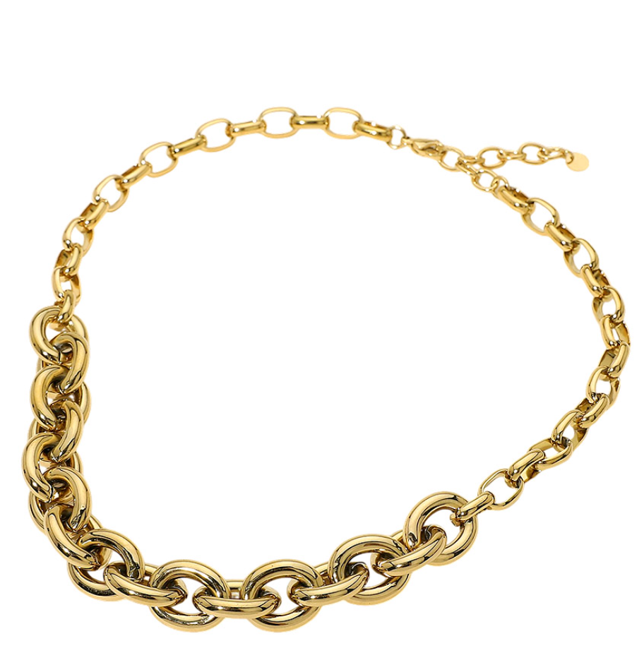 Stainless Steel Chunky Chain Necklace
